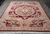 Load image into Gallery viewer, 9.2 x 12 Handmade French Savonnerie Rug Burgundy #F-4161