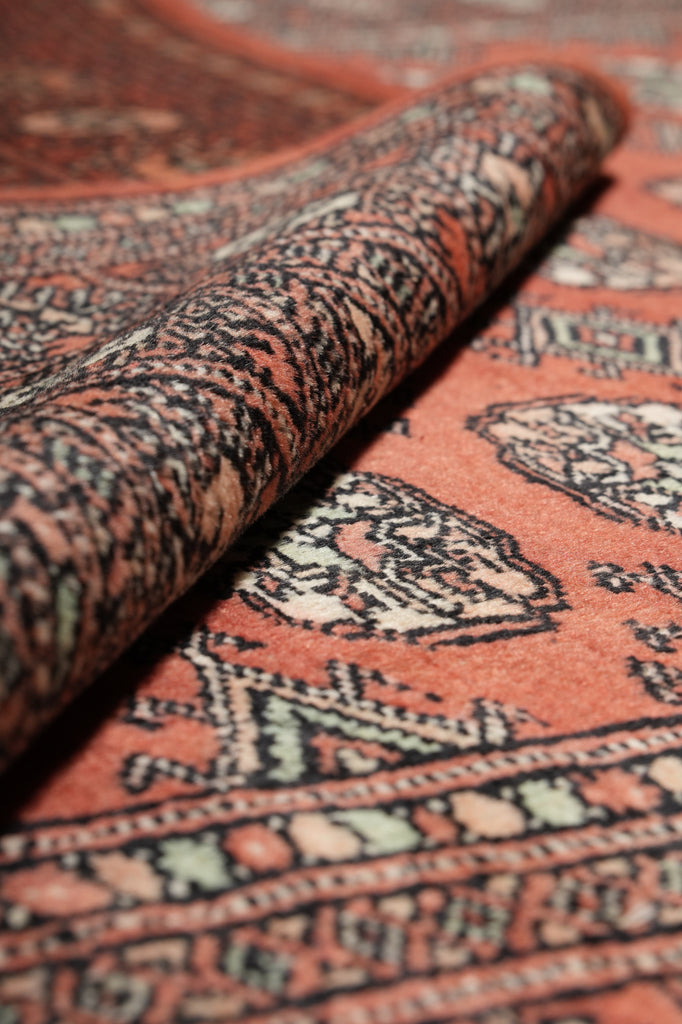 4 x 6 New Jaldar Rug Hand-Knotted Pakistan Rug Copper Brown #F-3113