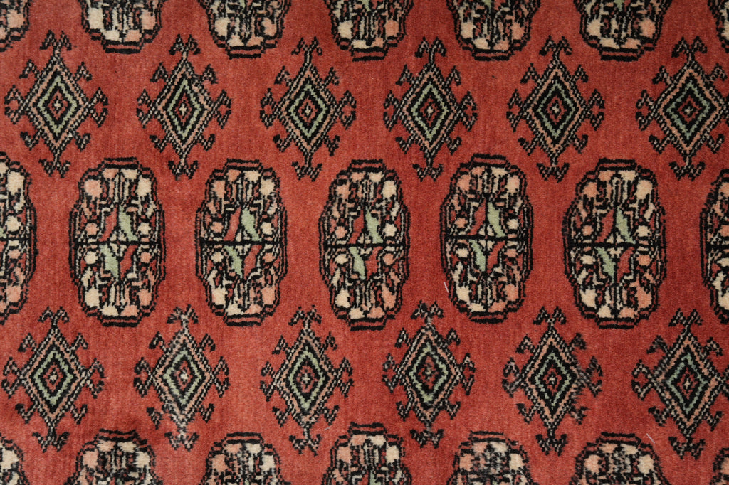 4 x 6 New Jaldar Rug Hand-Knotted Pakistan Rug Copper Brown #F-3113