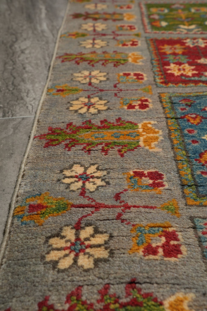 11.5 Feet Handmade Afghan Runner Garden #F-3287