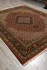 Load image into Gallery viewer, 8.1 x 10 Rust Mahi Tabriz High Quality Handmade Wool And Silk Rug #F-4462