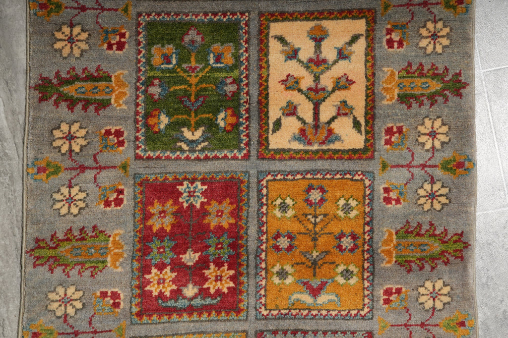 11.5 Feet Handmade Afghan Runner Garden #F-3287