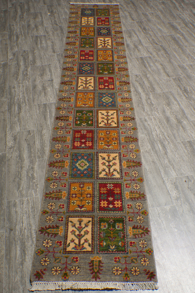 11.5 Feet Handmade Afghan Runner Garden #F-3287