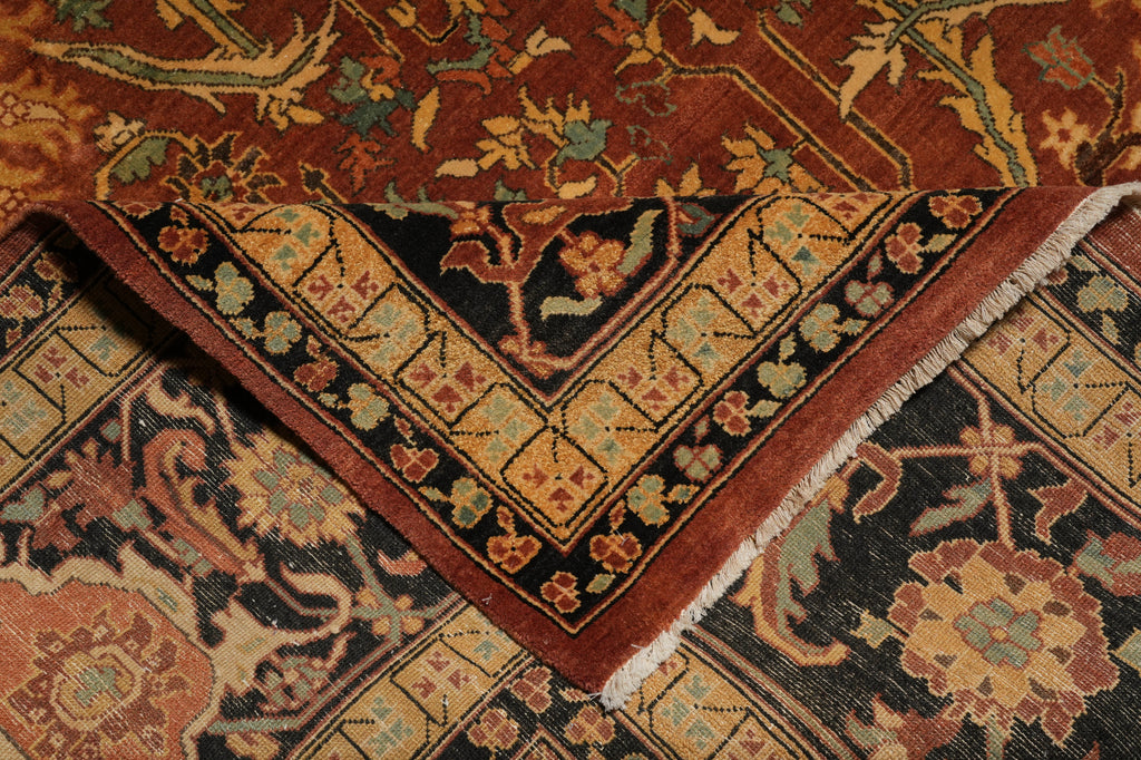 9.2 x 12.5 Top Quailty Agra Rug Fine Wool Veggie Dye - view 12