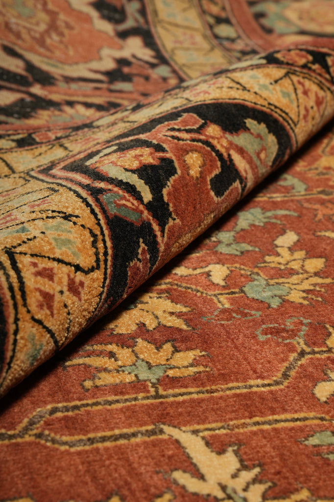 9.2 x 12.5 Top Quailty Agra Rug Fine Wool Veggie Dye - view 13
