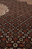 Load image into Gallery viewer, 8.3 x 10.3 Black Mahi Tabriz Carpet Quality Wool And Silk Area Rug #F-4463