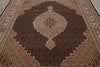 Load image into Gallery viewer, 8.3 x 10.3 Black Mahi Tabriz Carpet Quality Wool And Silk Area Rug #F-4463