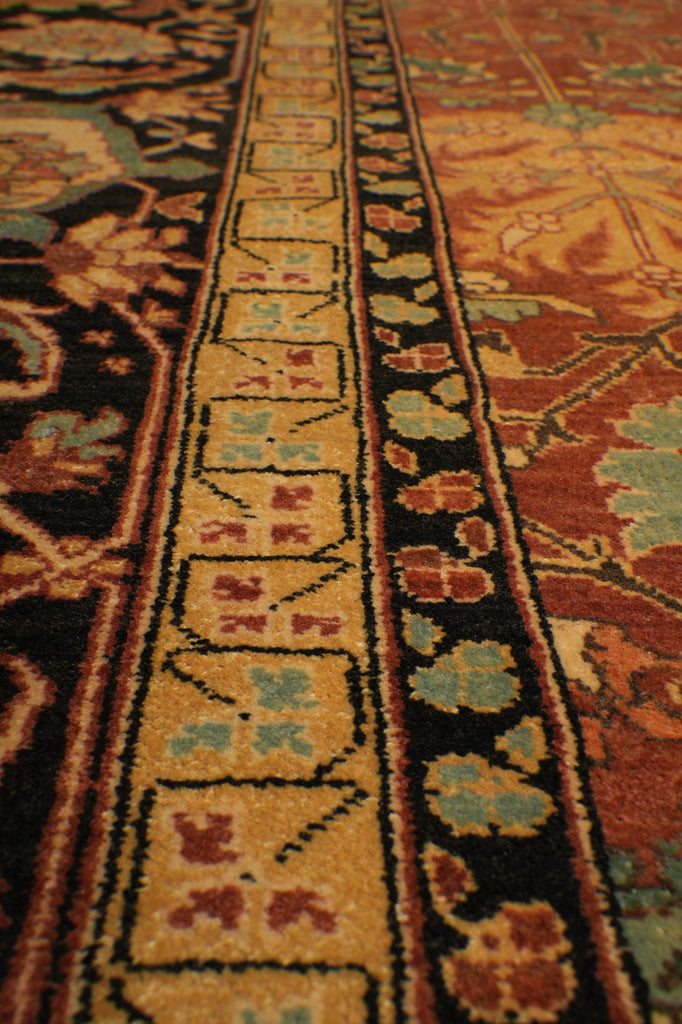 9.2 x 12.5 Top Quailty Agra Rug Fine Wool Veggie Dye - view 10