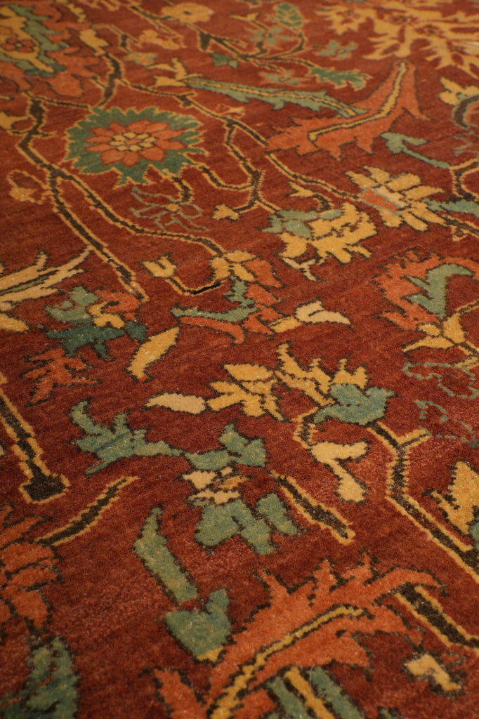 9.2 x 12.5 Top Quailty Agra Rug Fine Wool Veggie Dye - view 9