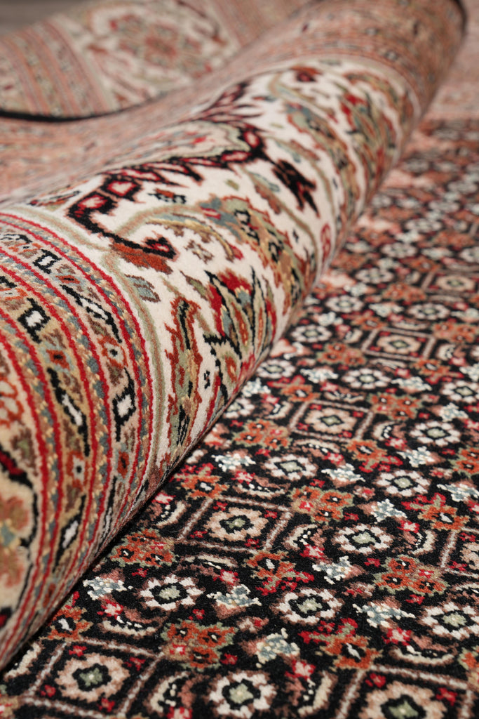 9.8 x 13.2 Wool and Silk Mahi Tabriz Rug #F-4163