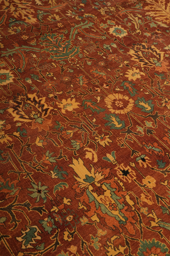 9.2 x 12.5 Top Quailty Agra Rug Fine Wool Veggie Dye - view 8