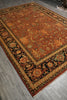 Load image into Gallery viewer, 9.2 x 12.5 Top Quailty Agra Rug Fine Wool Veggie Dye - view 4