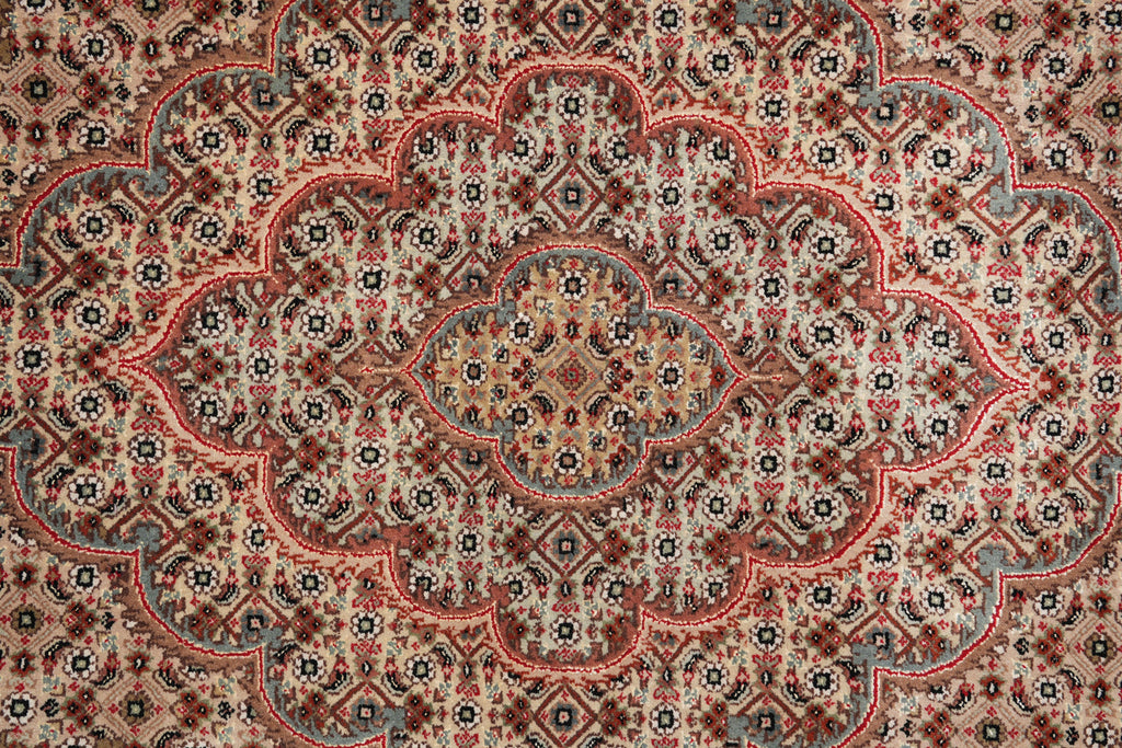 9.8 x 13.2 Wool and Silk Mahi Tabriz Rug #F-4163