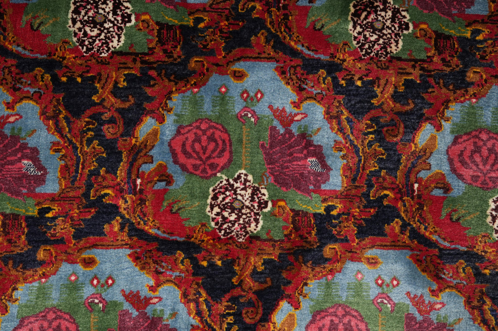8 x 11 Authentic Persian Bijar Floral Fine Weave Denase Quality Wool Floral Bakhtiar Pattern #F-3110