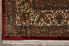 Load image into Gallery viewer, 8.1 x 10.1 Ruby Burgundy Wool and Silk Tabriz Mahi High Quality Handmade Area Rug #F-4464