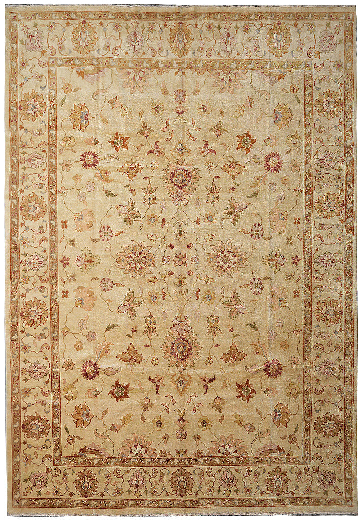 8.7 x 10.10 Handmade Agra Rug Neutral #F-4164