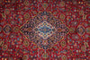 Load image into Gallery viewer, 10 x 13 Persian Hand-Knotted Kashan Rug Red Blue Traditional #F-3116