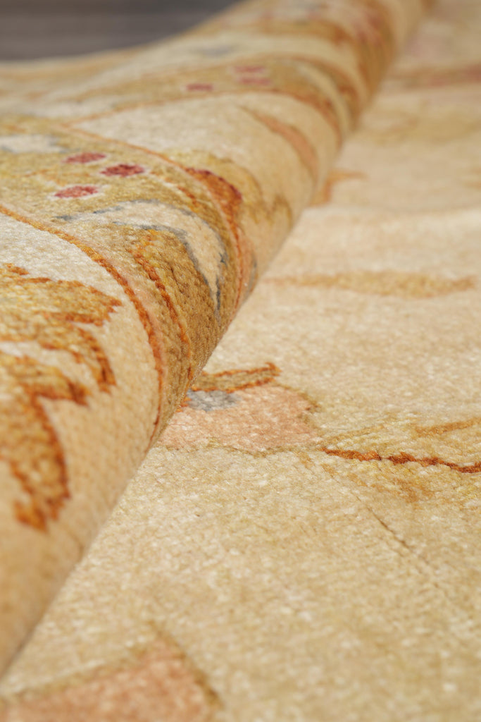 8.7 x 10.10 Handmade Agra Rug Neutral #F-4164