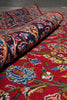 Load image into Gallery viewer, 10 x 13 Persian Hand-Knotted Kashan Rug Red Blue Traditional #F-3116