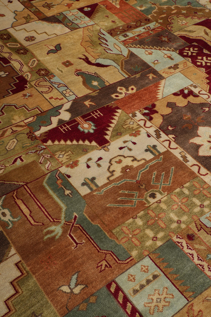 8.8 x 11.3 New Handmade Rug Patch Pattern - view 12