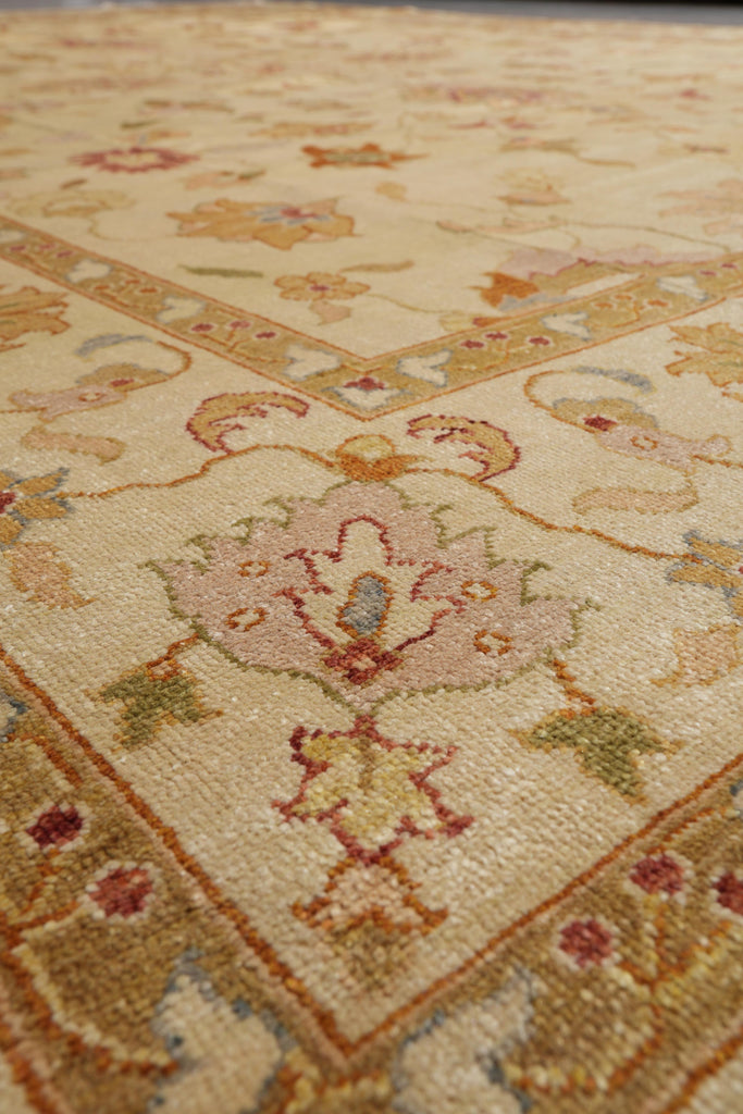 8.7 x 10.10 Handmade Agra Rug Neutral #F-4164