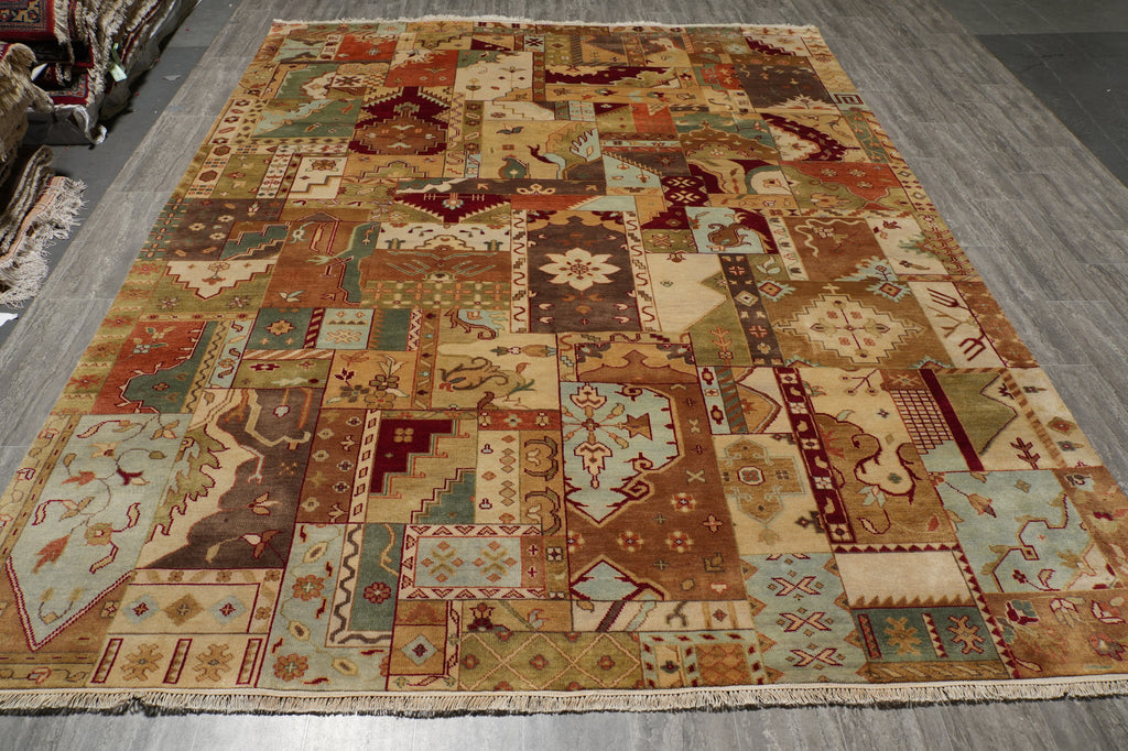 8.8 x 11.3 New Handmade Rug Patch Pattern - view 3
