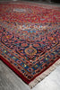Load image into Gallery viewer, 10 x 13 Persian Hand-Knotted Kashan Rug Red Blue Traditional #F-3116