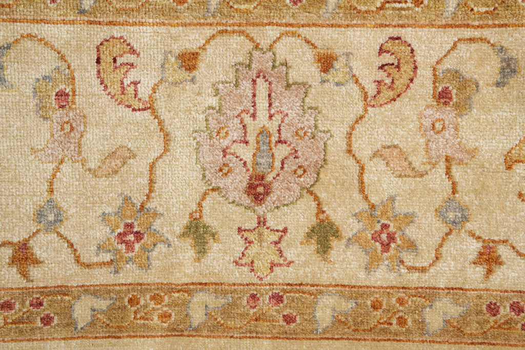 8.7 x 10.10 Handmade Agra Rug Neutral #F-4164