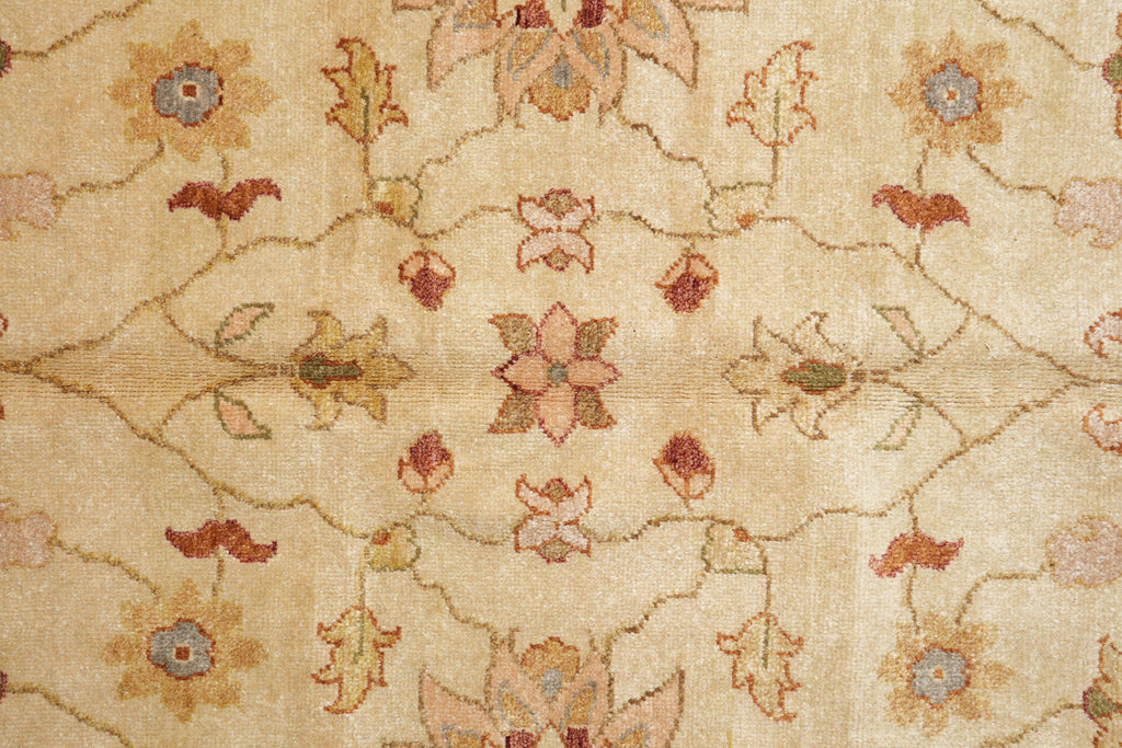 8.7 x 10.10 Handmade Agra Rug Neutral #F-4164