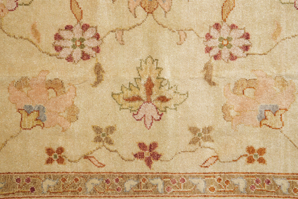 8.7 x 10.10 Handmade Agra Rug Neutral #F-4164