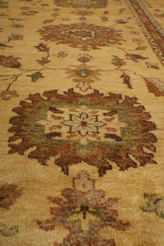 8 x 11.5 New Oushak Rug Fine Wool Neutral - view 9