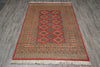 Load image into Gallery viewer, 4 x 6 Hand-Knotted Pakistan New Rug Jaldar Bokhara Copper Pink #F-3114