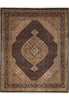 Load image into Gallery viewer, 8.2 x 9.9 Beautiful Quality Wool and Silk Handmade Mahi Tabriz Rug #F-4466