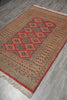 Load image into Gallery viewer, 4 x 6 Hand-Knotted Pakistan New Rug Jaldar Bokhara Copper Pink #F-3114