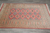 Load image into Gallery viewer, 4 x 6 Hand-Knotted Pakistan New Rug Jaldar Bokhara Copper Pink #F-3114
