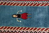 Load image into Gallery viewer, 7 x 10.3 Silk Handmade Gabba Rug #F-4165