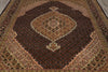Load image into Gallery viewer, 8.2 x 9.9 Beautiful Quality Wool and Silk Handmade Mahi Tabriz Rug #F-4466