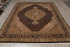 Load image into Gallery viewer, 8.2 x 9.9 Beautiful Quality Wool and Silk Handmade Mahi Tabriz Rug #F-4466