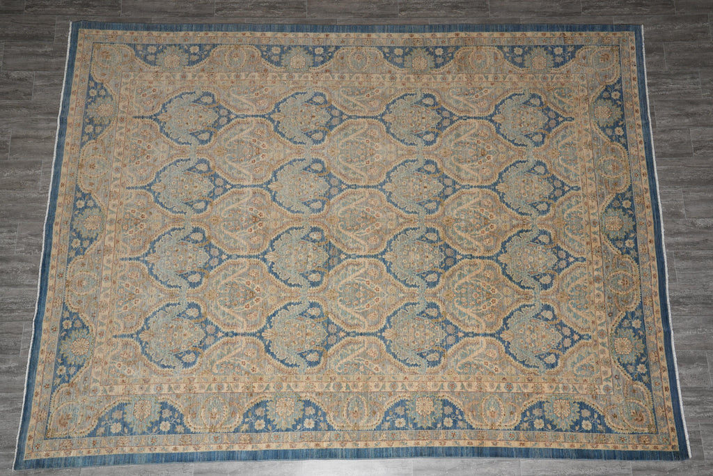 8.11 x 12.1 Chobi Zigler Peshawar Neutral Rug Transitional #F-4166