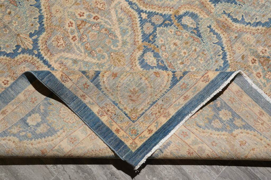 8.11 x 12.1 Chobi Zigler Peshawar Neutral Rug Transitional #F-4166