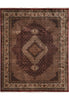 Load image into Gallery viewer, 8.3 x 9.9 High Quality Handmade Wool and Silk Mahi Tabriz Rug Ruby Burgundy #F-4467