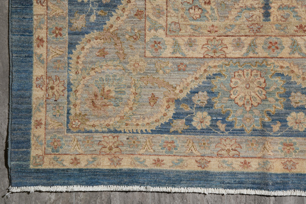 8.11 x 12.1 Chobi Zigler Peshawar Neutral Rug Transitional #F-4166
