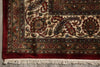 Load image into Gallery viewer, 8.3 x 9.9 High Quality Handmade Wool and Silk Mahi Tabriz Rug Ruby Burgundy #F-4467