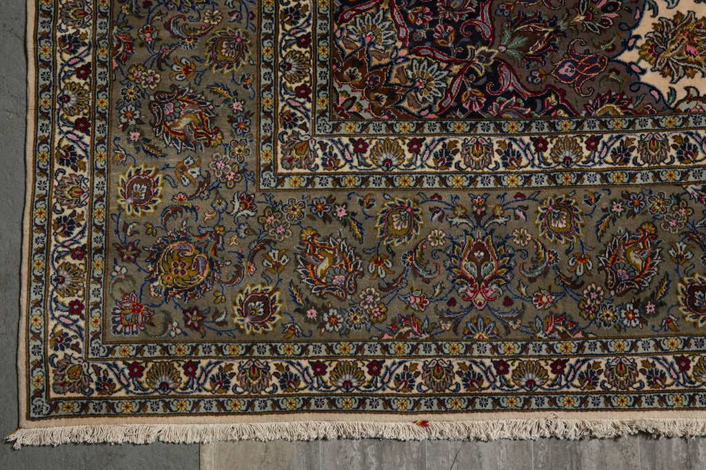 13 x 19.6 Authentic Persian Kashan Sheik Safi Quality Rug #S10-3525