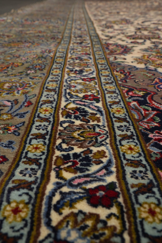 13 x 19.6 Authentic Persian Kashan Sheik Safi Quality Rug #S10-3525