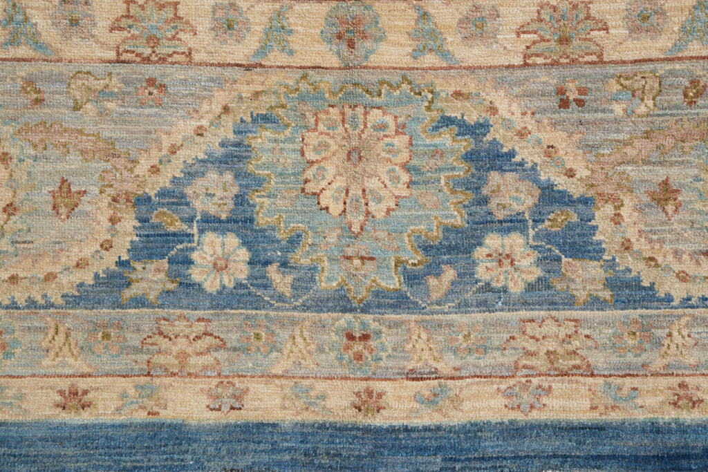 8.11 x 12.1 Chobi Zigler Peshawar Neutral Rug Transitional #F-4166