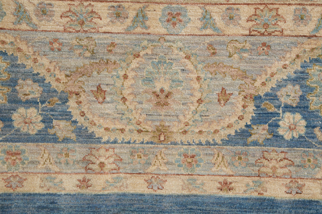 8.11 x 12.1 Chobi Zigler Peshawar Neutral Rug Transitional #F-4166