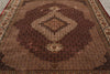 Load image into Gallery viewer, 8.3 x 9.9 High Quality Handmade Wool and Silk Mahi Tabriz Rug Ruby Burgundy #F-4467