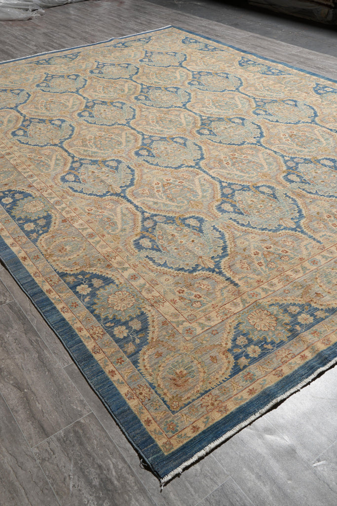 8.11 x 12.1 Chobi Zigler Peshawar Neutral Rug Transitional #F-4166