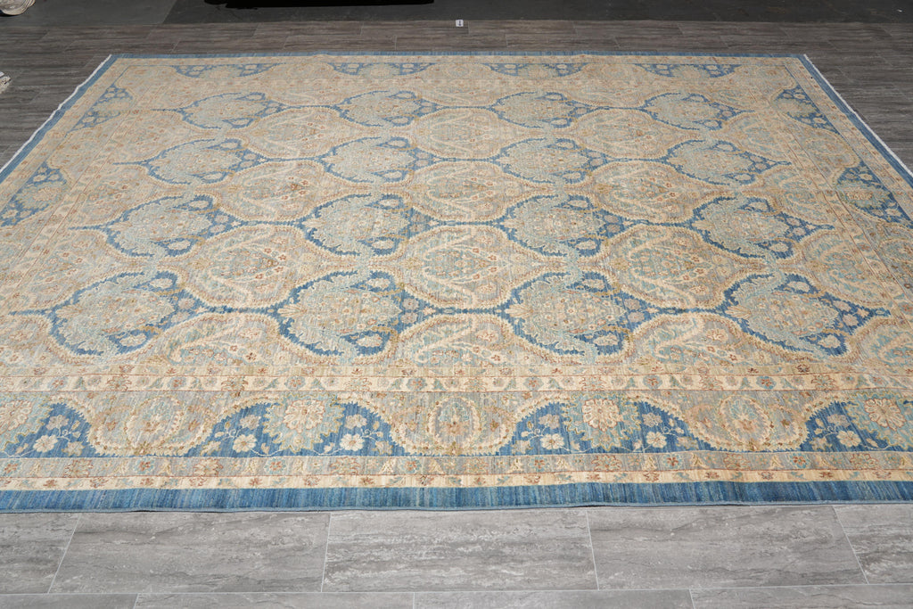 8.11 x 12.1 Chobi Zigler Peshawar Neutral Rug Transitional #F-4166